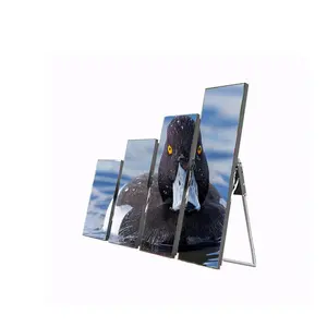 Высокое разрешение P2.5 P3 Крытый портативный зеркальный светодиодный экран видео настенный небольшой шаг стенд цифровой плакат светодиодный дисплей