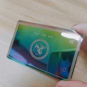 2024 nuevo producto logotipo personalizado tarjeta de visita de Metal tarjetas NFC chapado en oro ID/IC/Rfid tarjeta de crédito impresa Tarjeta de plata cepillada