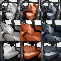 Housse de siège de voiture BYD Titanium 7 2025 2026, perforée au laser, antidérapante, en polyester et cuir PU, avec fente pour écharpe