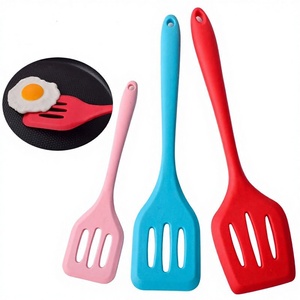 Espátula de Silicona Integrada Resistente a Altas Temperaturas, Espátula Antiadherente para Freír, Espátula para Voltear Filetes, Utensilios de Cocina - Product Image 3