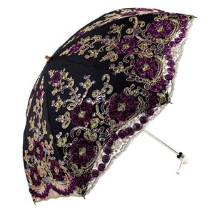 2024 Advanced Custom Fashion <b>Umbrella</b> Flower Lace Parasols for Wedding Party Lace Bridal <b>Umbrella</b> Black Coated Sunscreen - Product Image 4