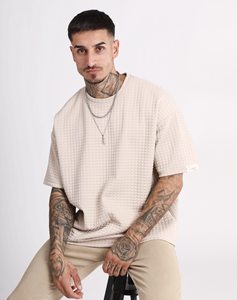 T-shirt en coton 100% imprimé blanc surdimensionné pour homme, mode automne, design Empire - Product Image 5