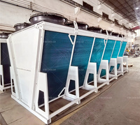 Sistem Pendingin Air Glikol Loop Tertutup dengan Kipas Aksial EC Bentuk V Langsung dari Pabrik, Daya 100kW 200kW 500kW, Kustom OEM, Penukar Panas