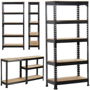 Scaffalatura a 5 Ripiani Senza Bulloni Sistema di Stoccaggio in Metallo Zincato per Garage Protezione Anticorrosione - Product Image 1
