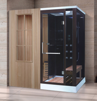 Baignoires de spa infrarouges en bois de luxe Cbmmart salles de sauna salle de flux sèche et humide extérieure