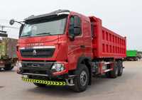 Camions bennes basculantes diesel Sinotruk Howo T7H 400HP 6x4, camions bennes miniers à 10 roues