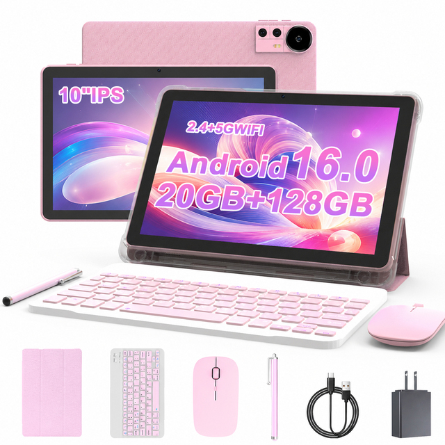 OEM 128GB 20GB RAM Quad Core Tablet PC with Pen & Keyboard IPS 1280x800 Display Android 15.0 10" Inch Business Use 8MP Camera