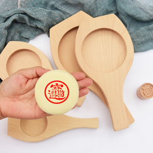 Moldes de madera para pasteles de luna, redondos, 3 piezas, para hornear pasteles y repostería - Product Image 1