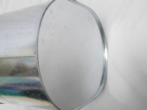 15 Litres Large <strong>Galvanised</strong> Metal Steel Mop <strong>Bucket</strong> with Handle for Home Office General Cleaning - Product Image 3