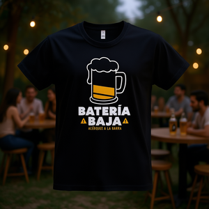 เสื้อยืดสีดำลายแก้วเบียร์ Batera Baja Acrquese A La Barra - Product Image 3