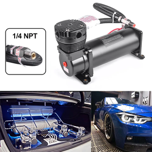 Compresor de Suspensión de Aire 480C, Voltaje 12V, Presión Máxima 200PSI, Compresor de Aire de Alta Resistencia para Vehículos, Kit de Suspensión Neumática - Product Image 5