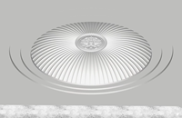 Panneaux de plafond modernes en polystyrène expansé (EPS) à motifs floraux, médaillons centraux, tailles personnalisées, durables, écologiques et résistants à l'humidité – Vente chaude