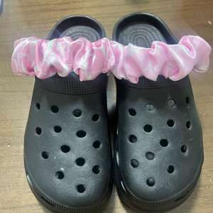 Großhandel DIY Stoffband-Schuhverzierungen, personalisierte Bling-Schnürsenkel, Designer-Druck-Accessoires für Clogs - Product Image 5