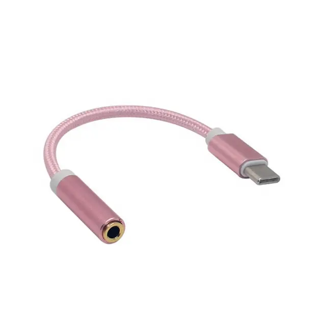 Usb di Tipo c A 3.5mm Cavo Della Cuffia Jack Audio Aux Adattatore Del Connettore Per Il Xiaomi 5/5s/5s Plus/ 5c/ 5x/ 6 convertire usb aux