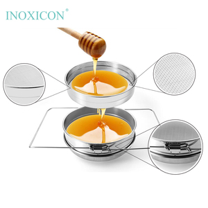 Filtro de Mel em Malha Fina de Aço Inoxidável 304, Extrator de Mel de Dupla Camada, Grau Alimentício - Product Image 2