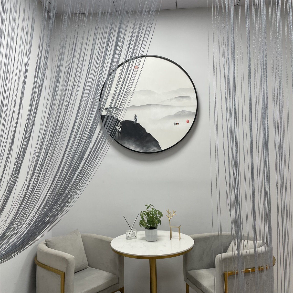 3*3 м занавеска для двери дома свадебный Потолочный фон прямая линия кисточки 28 цветов Висячие шторы