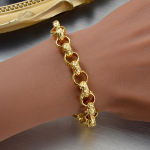 <b>copper</b> <b>bracelet</b> fine wrist polished textured hollow oval personnalisé anti tarnish <b>bracelets</b> for women - Product Image 2
