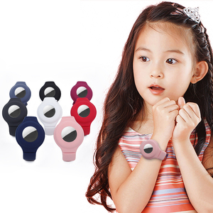 Para Niños, Compatible con AirTag, Funda <span class=keywords><strong>de</strong></span> Silicona Real a Prueba <span class=keywords><strong>de</strong></span> Golpes y Agua, Correa, Brazalete, Cubierta para Localizador GPS Antipérdida - Product Image 1