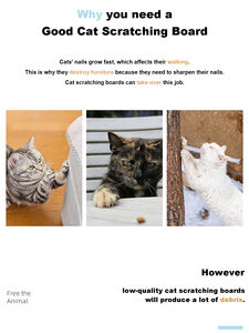 Cartoon Design <span class=keywords><strong>Cat</strong></span> Scratcher für kleine/mittlere/große Katzen (M/L/XL) Wellpappe Katzen bett und Kratz brett - Product Image 3