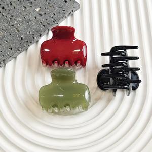 Ziteng français élégant grande pince à cheveux acide acétique <span class=keywords><strong>France</strong></span> petite texture d'élévation d'or griffe de cheveux de requin femelle - Product Image 3