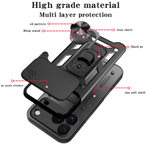 <span class=keywords><strong>Precio</strong></span> de fábrica, lente de cámara deslizante, anillo magnético protector giratorio 360, funda para iPhone 17 Pro Max, funda nueva 2025 - Product Image 4