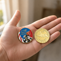 Pièce de collection Falcon Challenge Coin en métal, badge souvenir, vente en gros, logo personnalisé, cadeau OEM, imprimé UV, moulé sous pression, marque F-16 YunQi, Chine