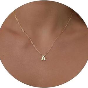 Nombre de empalme de letras inglesas mayúsculas gratis con collar creativo - Product Image 3