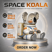 Urne funéraire personnalisée en céramique Koala Astronaute, pot de crémation minimaliste, fournitures funéraires commémoratives OEM ODM