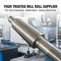 Nouvel arrivage : Arbre de rouleau de travail en acier cannelé pour laminoir, robuste, long, compatible OEM, directement de l'usine