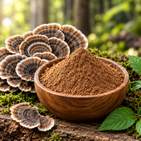 Polysaccharides de champignons fonctionnels Qidan Private Label 10% Extrait de champignon Maitake en poudre Contenant en verre/bouteille