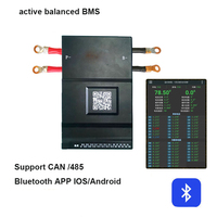 JK OEM BMS avec RS485 CANbus Équilibrage Actif 20S 100A Chargeur de Batterie Lithium-Ion LCD 24V/36V/48V/72V PCBA pour Android/iOS