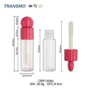 Tubos de Brillo Labial Personalizados con Logotipo, Tubos de Brillo Labial de 8.5 ml, Tubo de Brillo Labial con Varilla Gruesa y Pincel Grande - Product Image 2