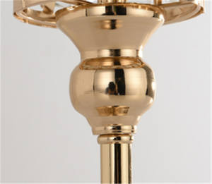 Vintage Exquisite <strong>Tealight</strong> Candle <strong>Holders</strong> Small Size Golden Crystal Candelabra Sets for Home Candlelight Dinner New Year - Product Image 4