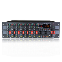 Console de mixage audio DJ amplifiée 8 canaux UR-802FX avec Bluetooth, USB, 16 effets DSP, montage en rack pour scène, mariage, karaoké, sonorisation en direct