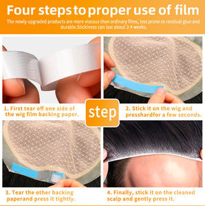 36 pièces de ruban adhésif double face pour perruques, fixation forte, imperméable, résistant à la transpiration, pour postiches <span class=keywords><strong>et</strong></span> extensions capillaires - Product Image 4