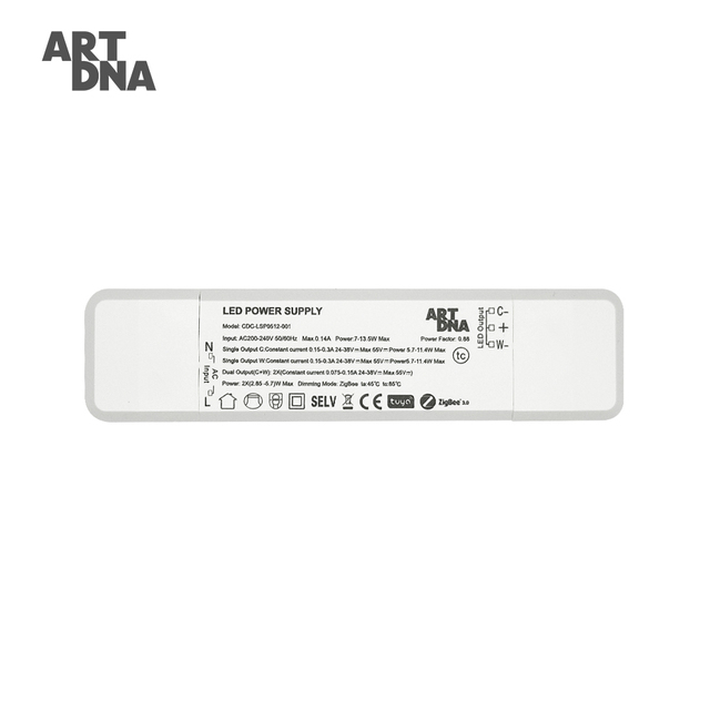 Smart LED Driver AC-DC Dual Channel PWM Dimming Low Power Consumption Tuya/Zigbee/WiFi Control | Intelligent Lighting Solution