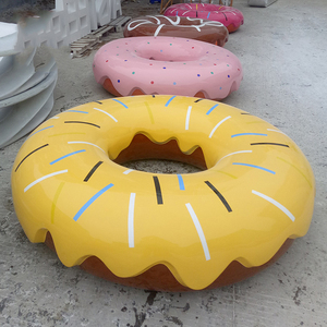 เก้าอี้เลานจ์ทรงโดนัทน่ารัก Y412เก้าอี้ทรงกลมทำจากไฟเบอร์กลาสสีสันสดใสสำหรับคาเฟ่เค้กร้านค้าเฟอร์นิเจอร์ล็อบบี้พักผ่อน - Product Image 5