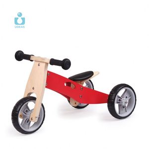 UDEAS 2 en 1 enfant en cuir PU coussin siège réglable enfant rose vélo d'équilibre en <span class=keywords><strong>bois</strong></span> - Product Image 2