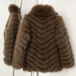 OFTBUY Brésil Vente Chaude Manteau en Véritable Fourrure de Renard pour Femme, Veste Réversible Double Face, Couleur Personnalisée, OEM, Vente en Gros, Court 60cm, Long 70cm - Product Image 4