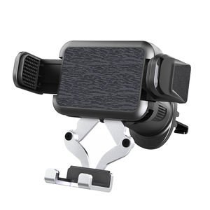 Soporte para Teléfono con Clip Metálico para Rejilla de Ventilación de Coche, Antivibraciones, Rotación 360° °   Botón de Liberación Giratorio para <span class=keywords><strong>iPhone</strong></span> <span class=keywords><strong>y</strong></span> Android - Product Image 1
