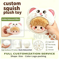 Fabricant de jouets en peluche haut de gamme, porte-clés personnalisé en forme de tête d'animal de dessin animé, jouet doux personnalisable adapté aux neurodivergents