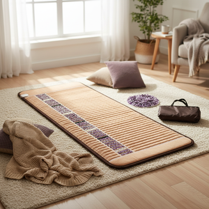 Nuevas tendencias, almohadillas térmicas infrarrojas de primera calidad, colchón de cama de masaje, amatista, Jade, cristal, cuero sintético, cuidado de la salud, <span class=keywords><strong>Bio</strong></span> Mat - Product Image 4