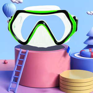 Máscara de Buceo de Silicona Líquida para Niños, Vidrio Templado, Dos Ventanas, Impermeable, Antivaho, para Snorkel y Deportes Acuáticos - Product Image 3