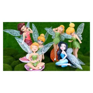 Flower Fairy Pixie Vliegende Familie Miniatuur Poppenhuis Tuin Ornament Beeldjes Groothandel