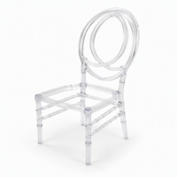 Chaise empilable transparente en PC pour hôtels, restaurants et mariages - Écologique, durable et résistante à l'eau pour une utilisation intérieure/extérieure