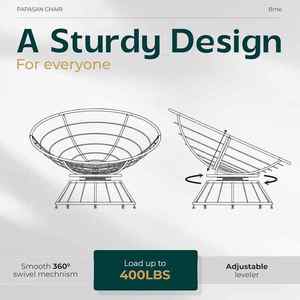 <span class=keywords><strong>Fauteuil</strong></span> de jardin Chaise œuf de cour Chaise Papasan, avec rotation à 360 degrés - Product Image 6