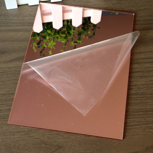 Lámina Acrílica Espejo Oro Rosa para <span class=keywords><strong>Caja</strong></span> de Luz LED, 95% de Alta Reflectividad, 1-6mm, 4*8 pies, para Letreros, Exhibidores y Publicidad - Product Image 5