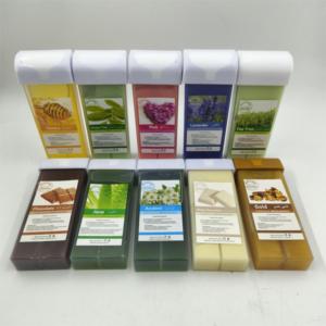 Fabbrica di cera morbida <span class=keywords><strong>Azulene</strong></span> 100g rotolo di cera cartuccia di depilazione cera depilatoria per peli di corpo gambe braccia - Product Image 5