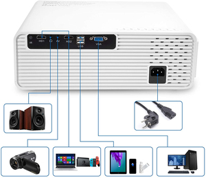 Máy chiếu LED LCD Full HD 4K siêu sáng mới 13000 lumens 900 anis 1080P, sản xuất OEM ODM tại nhà máy, dùng cho rạp hát gia đình - Product Image 3