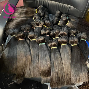 Proveedor de cabello virgen alineado con cutícula completa al por mayor de fábrica, paquetes de tejido de cabello humano camboyano Natural <span class=keywords><strong>Remy</strong></span> virgen 100% - Product Image 2